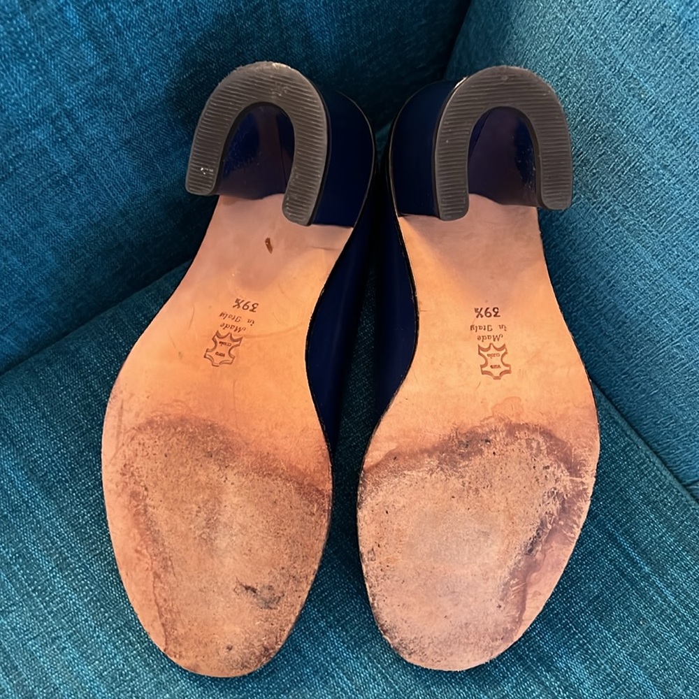Dries Van Noten Blue/White leather pumps. Size 39.5 - Picture 6 of 7